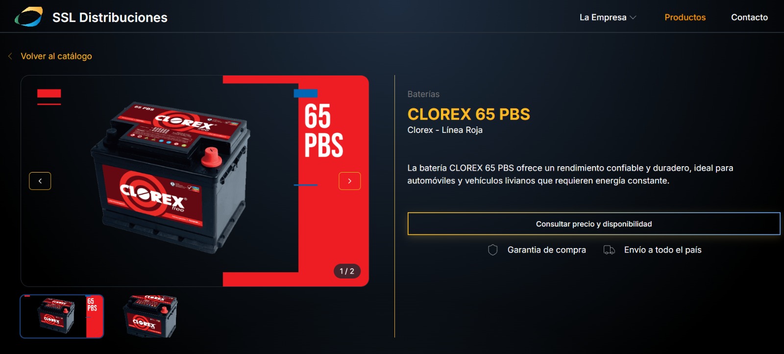 Landing Page + Catalogo - 2